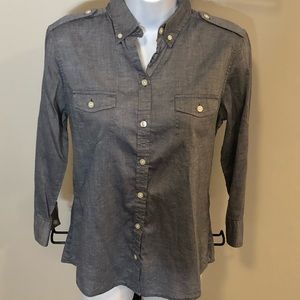 Banana Republic Chambray Button Down Sz S